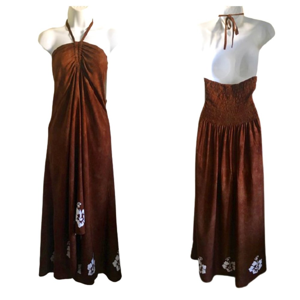 Kisses & Hugs Halter Dress Boho Hippie Sundress XL